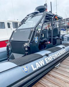 law enforcement boat center console