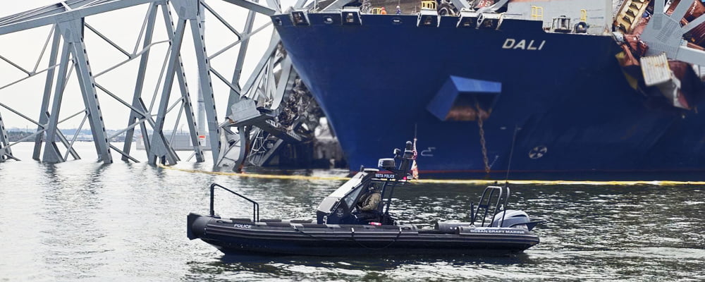 MDTA Marine Police, OCM RHIB: Courage Amid Baltimore Bridge Collapse