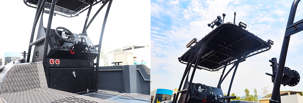 aluminum patrol boat
